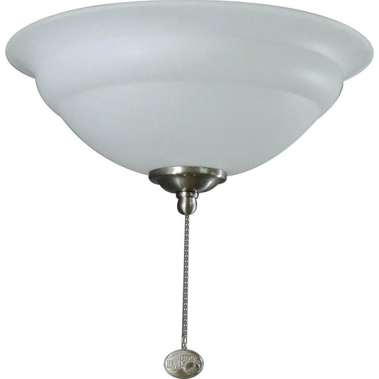 Ceiling Fan Light Kit with 9.5 Watt LED Bulb Brushed Nickel Sturdy Classic Home