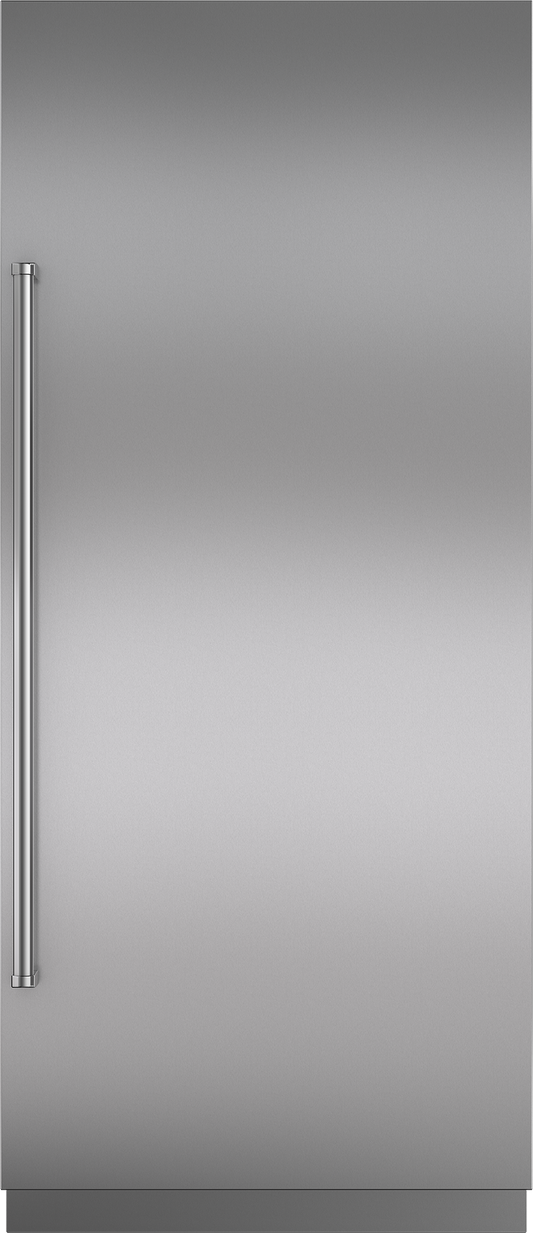 Stainless Steel 36" Door Panel with Pro Handle and 4" Toe Kick - RH
